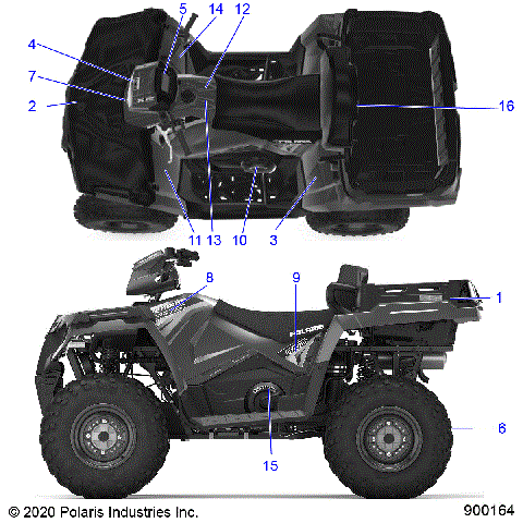 BODY, DECALS - A20SUE57D5 (900164-01)