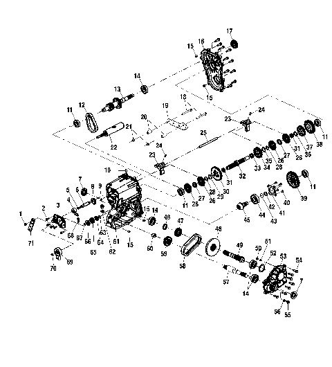 GEARCASE (6X6)(Built 7/09/02 and After) - C11RF50AA (4981898189D09)
