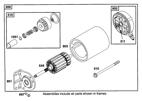 STARTER MOTOR ASSEMBLY