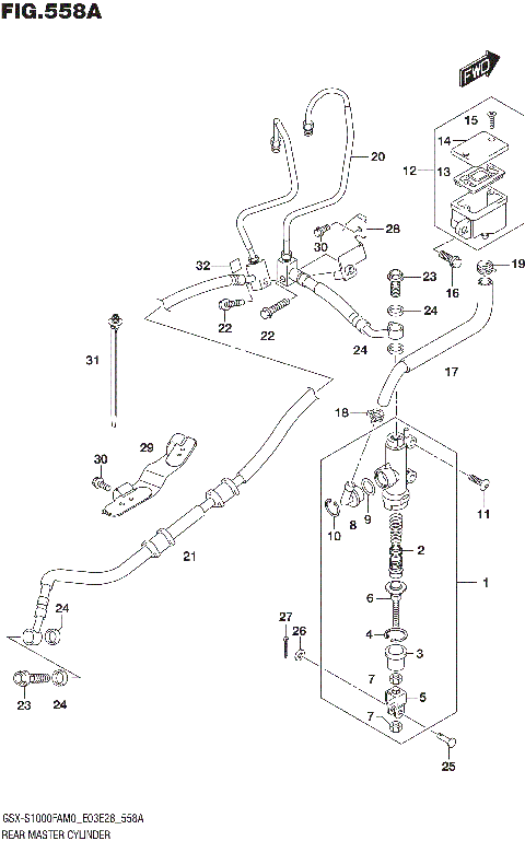 REAR MASTER CYLINDER