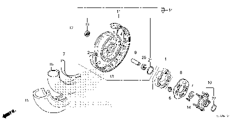 REAR WHEEL (DRUM BRAKE)