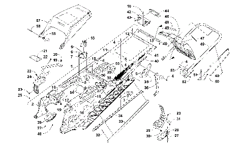 TUNNEL, REAR BUMPER, AND SNOWFLAP ASSEMBLY [103520]