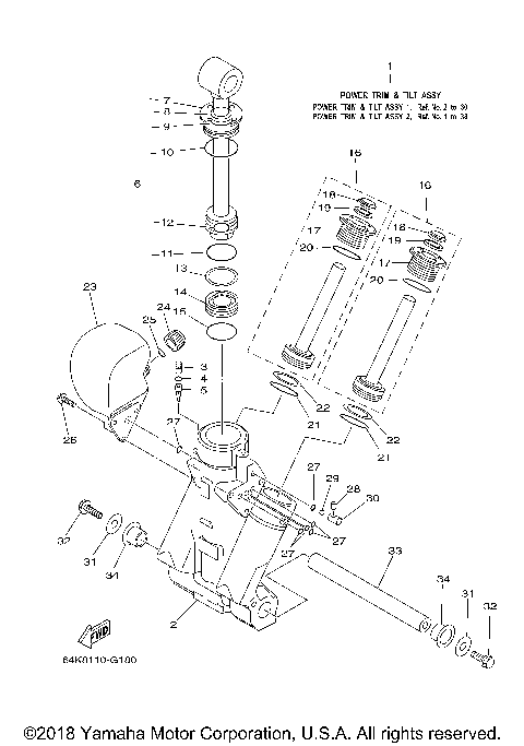 POWER TRIM & TILT ASSY 1