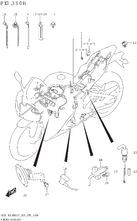 WIRING HARNESS (GSX-R1000A:E33)