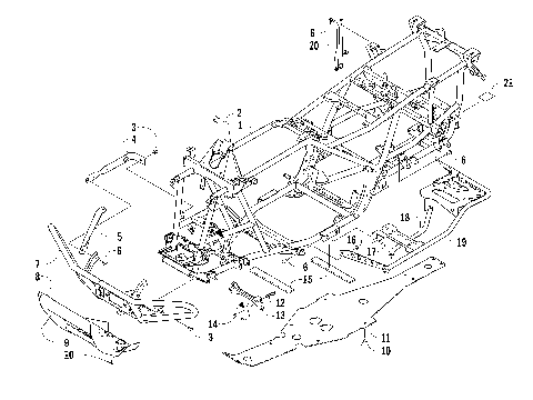 FRAME AND RELATED PARTS [94854]