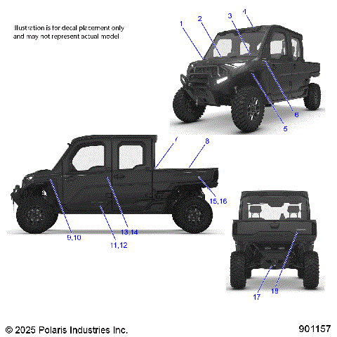 BODY, DECALS - R26X6W1RB9/BB/BJ (901157)