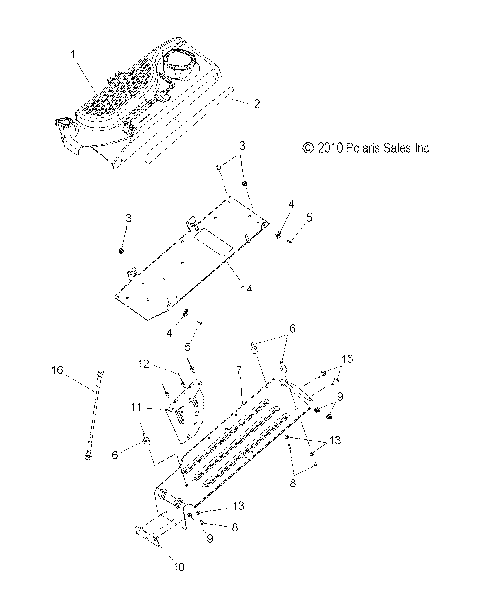 CHASSIS, CLUTCH GUARD and COVER - S12PT6HSL/HEL (49SNOWCLUTCHGUARD11600IQLXT)