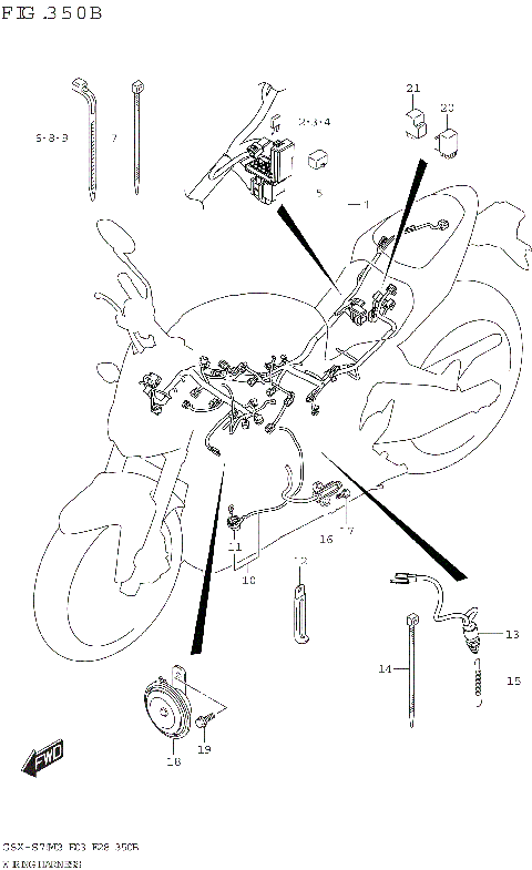 WIRING HARNESS ((GSX-S750A,GSX-S750ZA):E33)