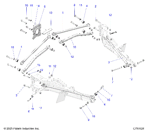 SUSPENSION, REAR TRAILING ARMS MOUNTING - Z26S4P92BL (C750928)