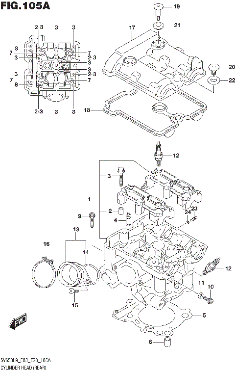 CYLINDER HEAD (REAR)