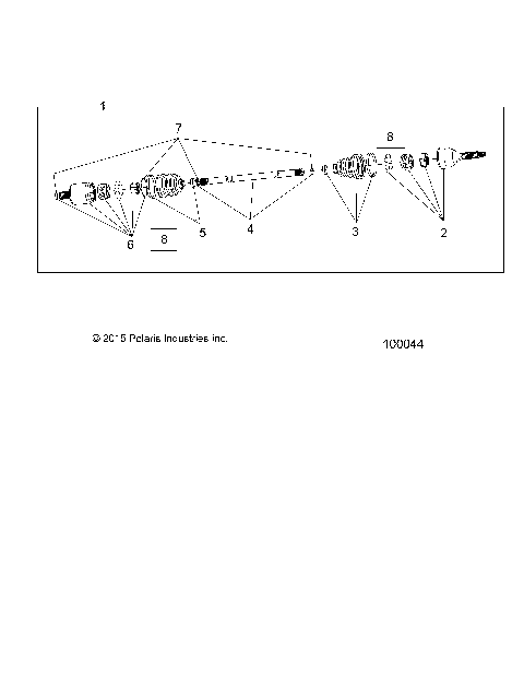 DRIVE TRAIN, FRONT HALF SHAFT - A16DAE87AL (100044)
