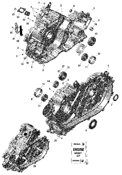 01- ROTAX - Crankcase