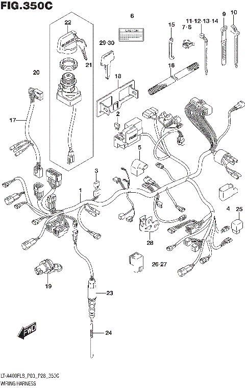 WIRING HARNESS (LT-A400FL8 P33)