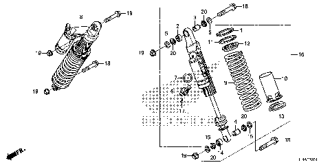 REAR SHOCK ABSORBER (2)