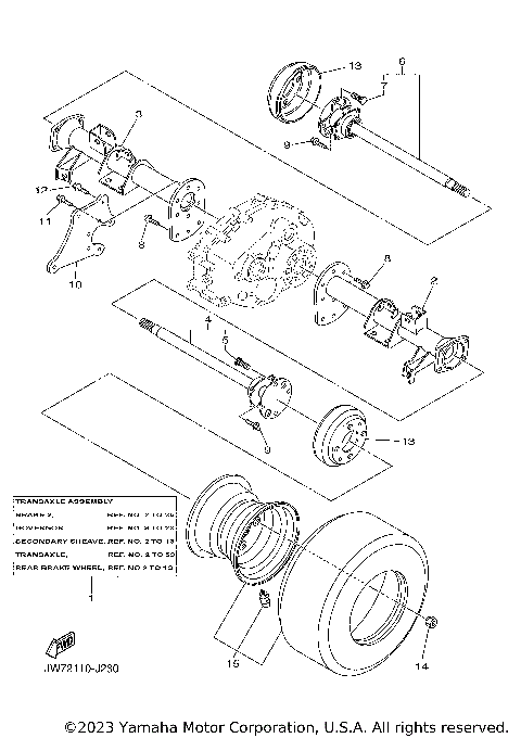 REAR AXLE & WHEEL