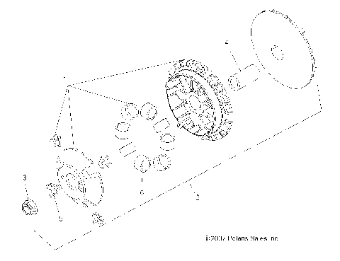 DRIVE TRAIN, PRIMARY CLUTCH - A09LB27AA (49ATVPRIMARY08SP300)