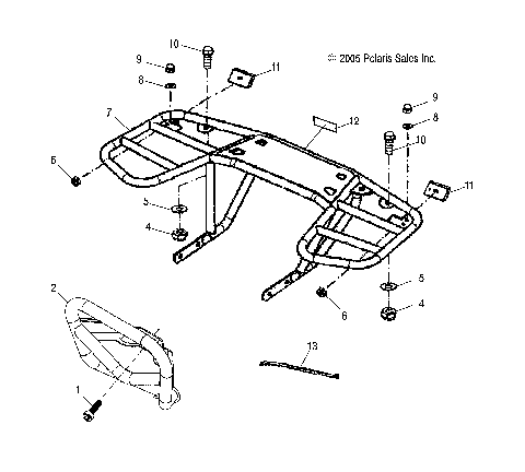 CHASSIS, BUMPER and RACK - A10PB20EB (49ATVBUMPER08PHXQD)