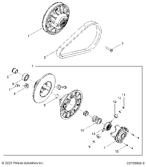 DRIVE TRAIN, SECONDARY CLUTCH