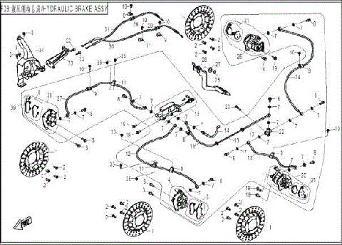 HYDRAULIC BRAKE ASSY