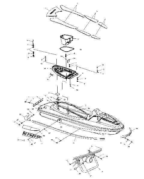 HULL and BODY - W035098CA/W035098IA (4981028102A05)