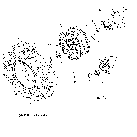 WHEELS, REAR and HUB - A17SXM95AM [100134]