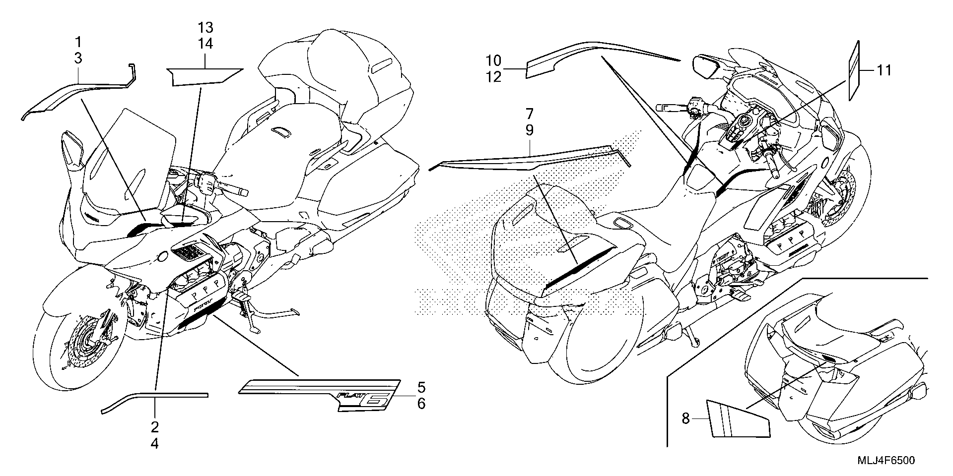 2023 Honda Motorcycles Parts-Finder Diagrams | Brushy Mountain