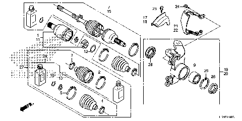 FRONT KNUCKLE@DRIVESHAFT