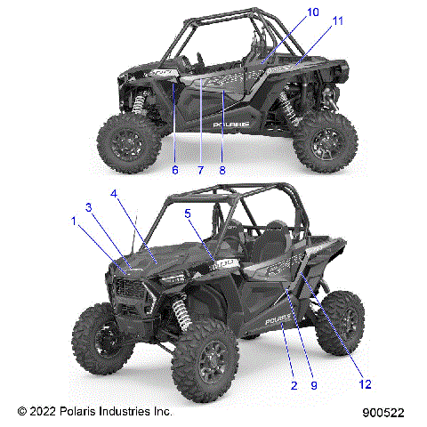 BODY, DECALS, GRAPHICS- Z23NAK99AL (900522)