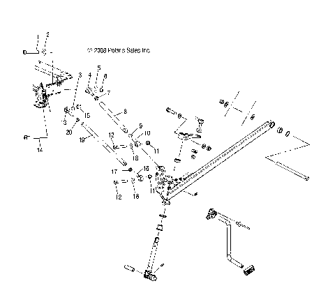SUSPENSION, RADIUS RODS and TRAILING ARM 1 - S09NJ5BS/BSF/BSL/BE (49SNOWRADROD09TRAIL)