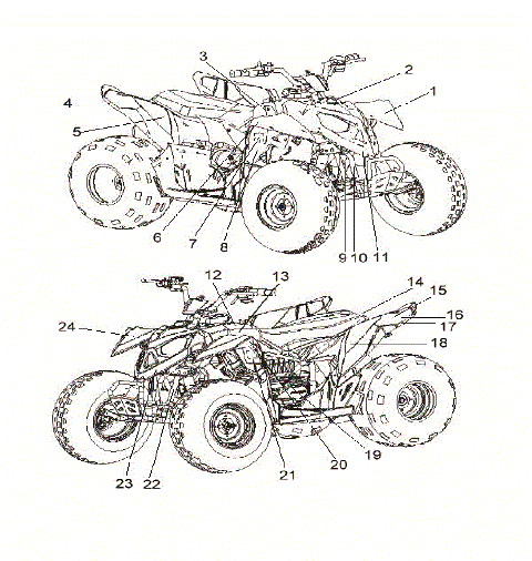 BODY, DECALS - A24YAK11B1/B5 (A00071)