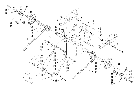 REAR SUSPENSION REAR ARM ASSEMBLY [99504]