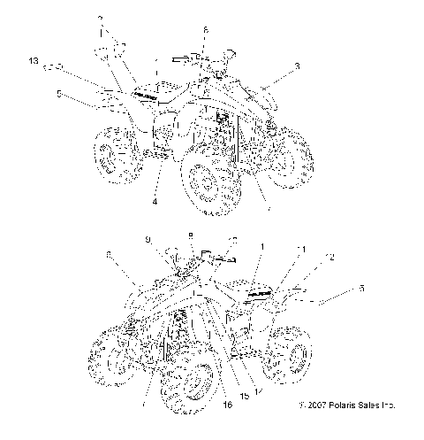 BODY, DECALS - A08BA32AA (49ATVDECAL08TB)