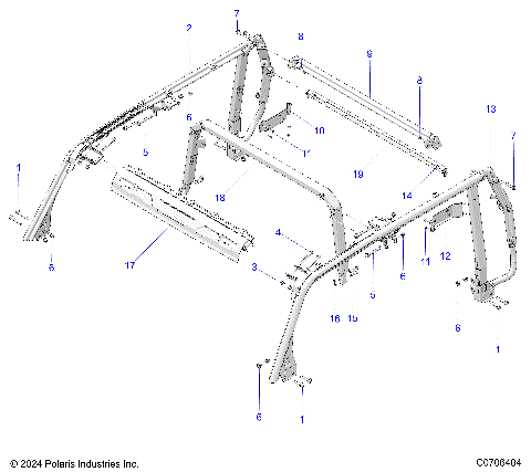 CHASSIS, ROLLOVER PROTECTION 5P