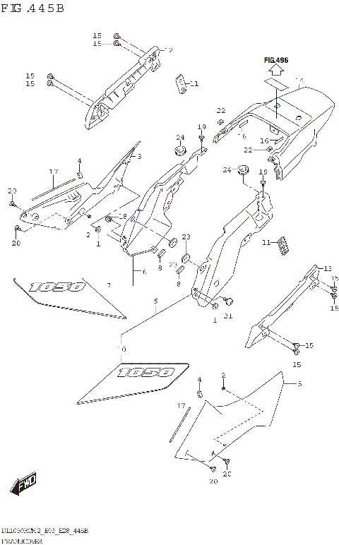 FRAME COVER (DL1050RQ)