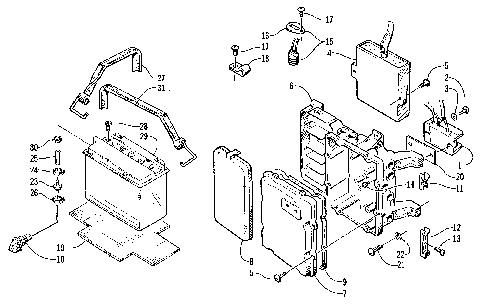 ELECTRICAL MODULE AND BATTERY [73546]