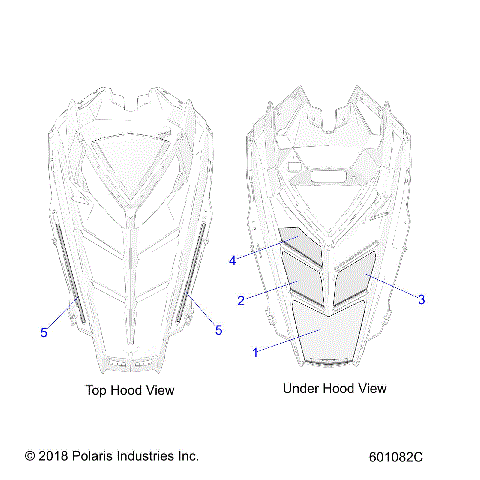 BODY, HOOD FOAM/SEAL - S19CBA5BSL/BEL (601082C)