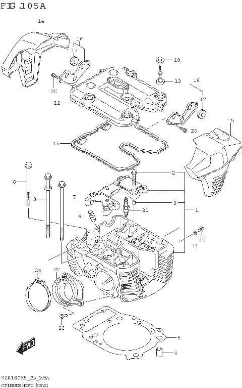 CYLINDER HEAD (REAR)