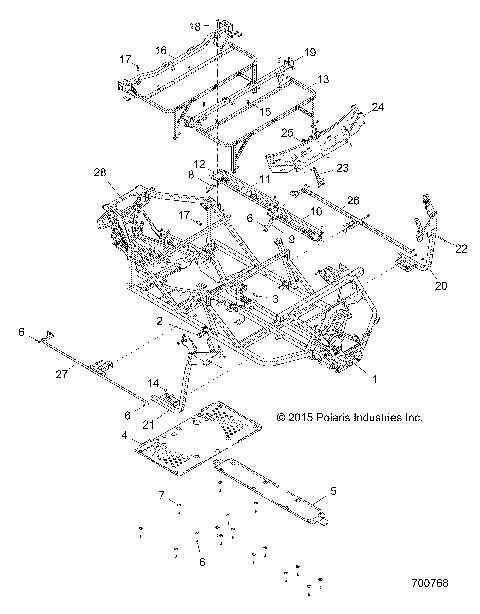 CHASSIS, FRAME - R16RVA57A1/B1/E57A9/B9 (700768)