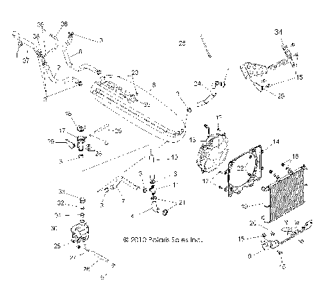 ENGINE, COOLING SYSTEM - R11VE76AC/AD/AT/AW/AZ (49RGRCOOL11RZRS)