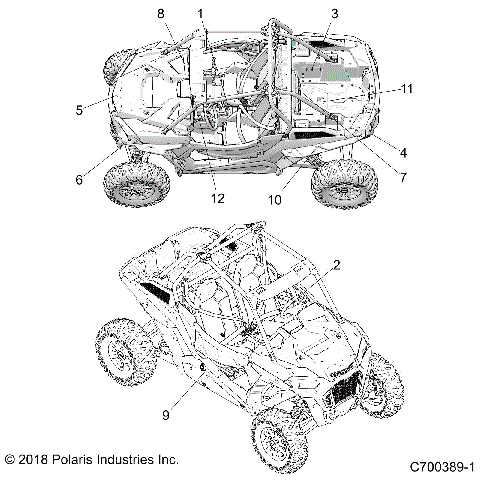 BODY, DECALS COMMON - Z19VDE92LM (C700389-1)