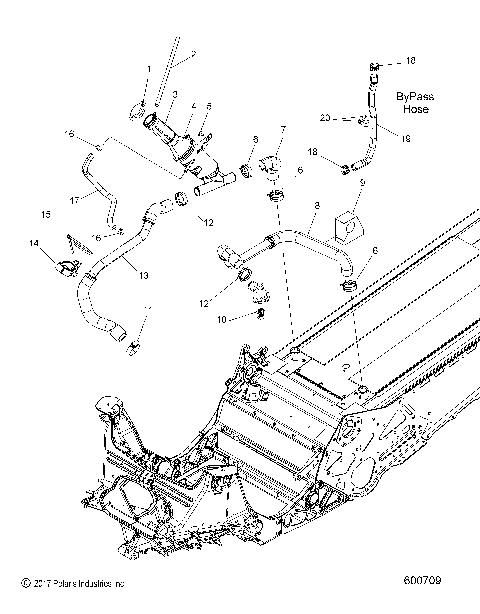 ENGINE, COOLING SYSTEM - S19EHM8PS ALL OPTIONS (600709)