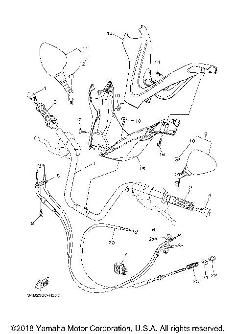 STEERING HANDLE CABLE