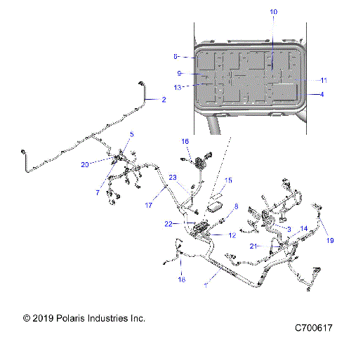 ELECTRICAL, WIRE HARNESS - R20TAA99A1/A7/B1/B7/E99A1/A7/A9/AM/AS/AZ/B1/B7/B9/BM/BS/BZ (C700617)