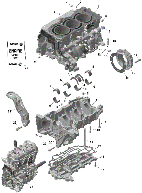 01- ROTAX - Crankcase