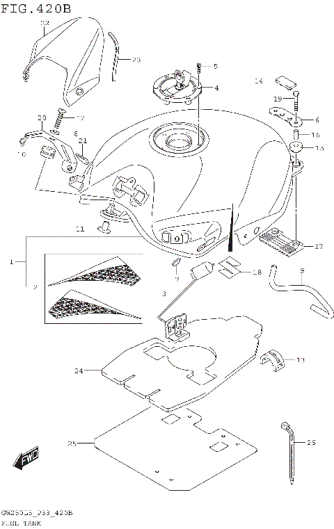 FUEL TANK (GW250ZL5 P33)