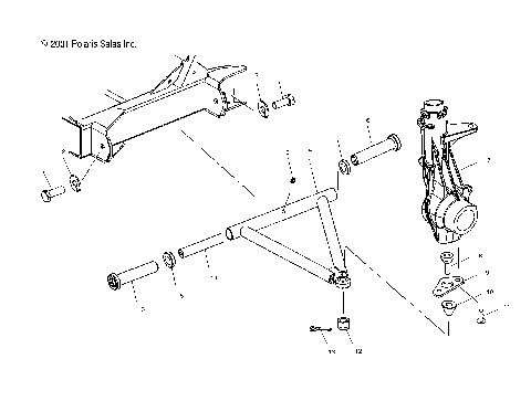 A-ARM - STRUT MOUNTING - A10RB42AA (4970937093B08)