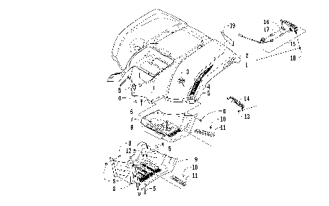 REAR BODY PANEL AND FOOTWELL ASSEMBLIES [97400]