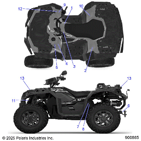 BODY, DECALS, GENERAL - A26SLE95FF/CF/EF (900865)