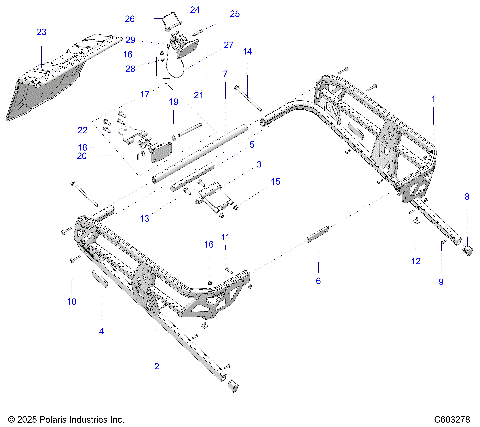 CHASSIS, REAR RACK, HITCH AND SNOWFLAP - S26TFT6REL (C603278)