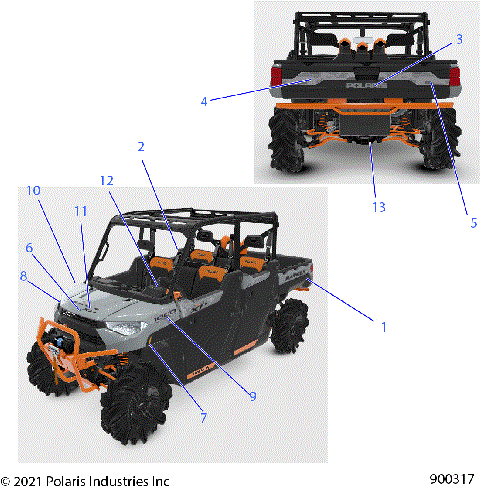 BODY, DECALS, GRAPHICS - R22RSB99AZ/BZ (900317)